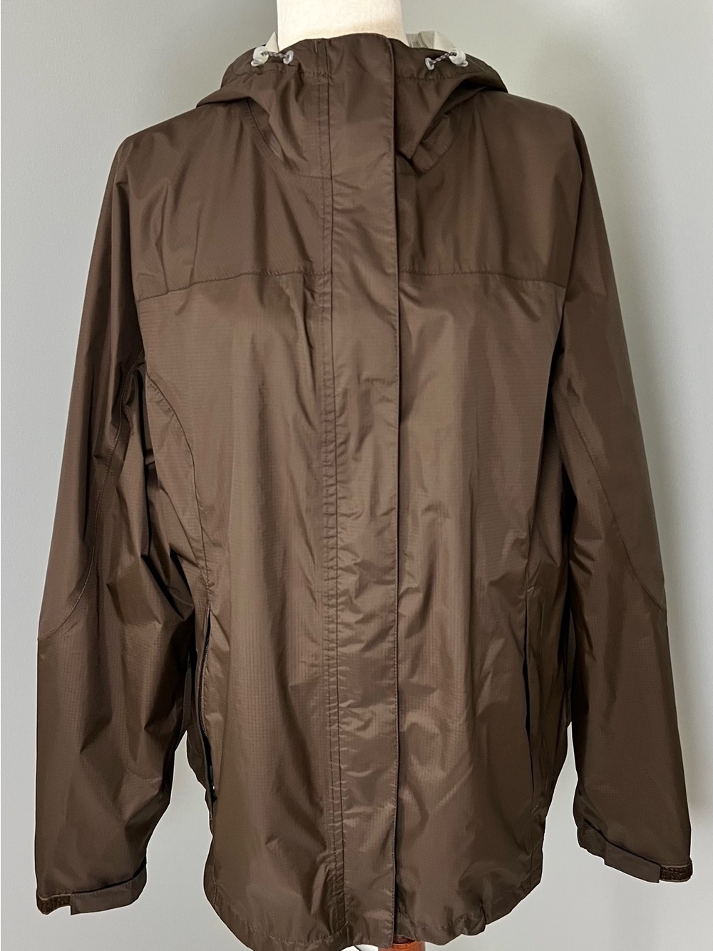 LL Bean Hooded Windbreaker Jacket Lightweight Waterproof Size 2X Item# O ALB7